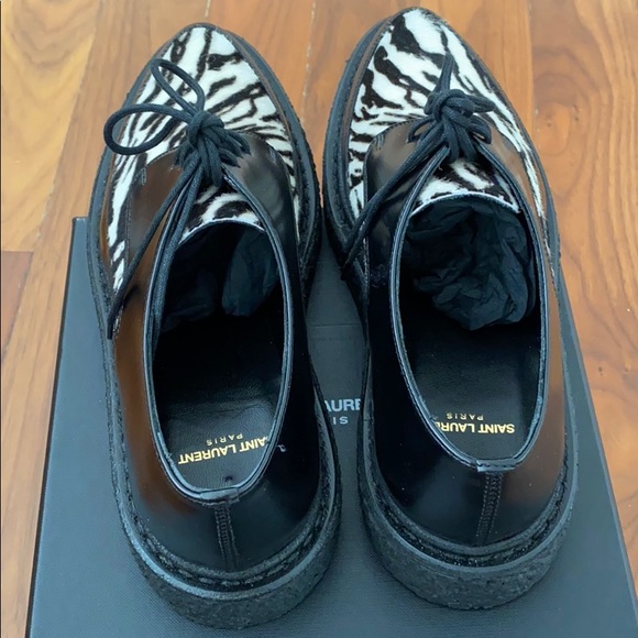Saint Laurent Zebra Print Creepers - Picture 8 of 15